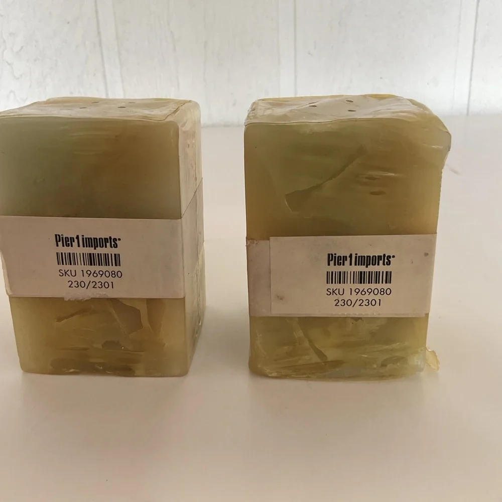 Pier 1 Multiples Square candles set of 2 NWT